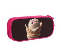 HEBSDFG Ice Cream prin Print Cute Pencil Case Pouch for Boys Girls - Pink High Capacity Travel Pen Bag Organizer Makeup Bag for Student School College Office