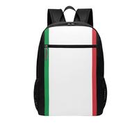 HEBSDFG italy flag Printed Travel Laptop Backpack for Men Women, Large Capacity Business Rucksack with Anti-Theft Pockets Daypack for School, Work & Outdoor