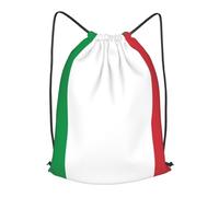 HEBSDFG italy flag Prints Drawstring Backpack for Women Men Adjustable String Bag Sackpack for Sport Gym Bags Shopping Beach, M