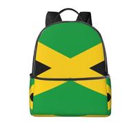 HEBSDFG jamaica flag Prints School Bag Bookbag Laptop Backpack Stylish Lightweight Backpack Travel Backpack for Kids Students Boys Girls