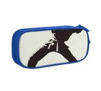 HEBSDFG Karate Cartoon Print Cute Pencil Case Pouch for Boys Girls - Blue High Capacity Travel Pen Bag Organizer Makeup Bag for Student School College Office