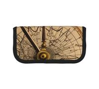 HEBSDFG Law of The Compass Navigation Prints Canvas Pencil Case Cosmetic Organiser Zipper Pen Pouch for School Travel Office & Gift-Giving