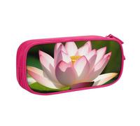 HEBSDFG Lotus Blossom Print Cute Pencil Case Pouch for Boys Girls - Pink High Capacity Travel Pen Bag Organizer Makeup Bag for Student School College Office
