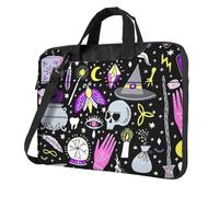 HEBSDFG Magic Witch Witchcraft Bohemian Drawing Print Laptop Bag 13 inch, Shockproof Computer Bags with Anti-Static Lining, Convertible Shoulder/Crossbody Carry for Office, School, Travel