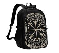 HEBSDFG Magical Design Norse Runes Compass Print Laptop Travel Backpack for Mens Womens 13-16 Inch Computer Business Backpacks for School Hiking Work Outdoor