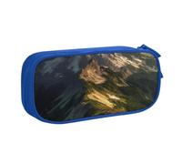 HEBSDFG Mount Nature Print Cute Pencil Case Pouch for Boys Girls - Blue High Capacity Travel Pen Bag Organizer Makeup Bag for Student School College Office