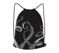 HEBSDFG Octopus Tentacle Prints Drawstring Backpack for Women Men Adjustable String Bag Sackpack for Sport Gym Bags Shopping Beach, S