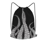 HEBSDFG Octopus Tentacles Prints Drawstring Backpack for Women Men Adjustable String Bag Sackpack for Sport Gym Bags Shopping Beach, S