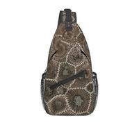 HEBSDFG Petoskey Stone Pattern Sling Backpack Funny Messenger Chest Bag Zipper Sling Bag for School, Travel & Work
