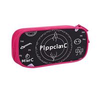 HEBSDFG Physics Print Art Print Cute Pencil Case Pouch for Boys Girls - Pink High Capacity Travel Pen Bag Organizer Makeup Bag for Student School College Office