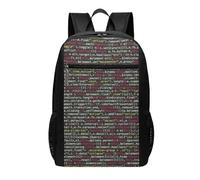 HEBSDFG Programmer Programming Code Printed Travel Laptop Backpack for Men Women, Large Capacity Business Rucksack with Anti-Theft Pockets Daypack for School, Work & Outdoor