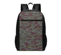 HEBSDFG Programmer Programming Code Printed Travel Laptop Backpack for Men Women, Large Capacity Business Rucksack with Anti-Theft Pockets Daypack for School, Work & Outdoor