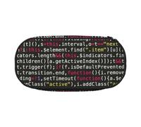 HEBSDFG Programmer Programming Code Prints Pencil Case Cute Stationery Case Organiser with Pen Slots for School Travel Office Gifts