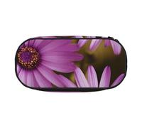 HEBSDFG Purple Chrysanthemum Prints Pencil Case Cute Stationery Case Organiser with Pen Slots for School Travel Office Gifts