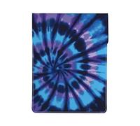 HEBSDFG Purple Tie Dye Print 13-inch Laptop Sleeve, Slim Shockproof Insertion Design Leather Laptop Case Bag for Office, School, Travel