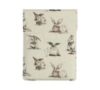 HEBSDFG Rabbit background Print 13-inch Laptop Sleeve, Slim Shockproof Insertion Design Leather Laptop Case Bag for Office, School, Travel