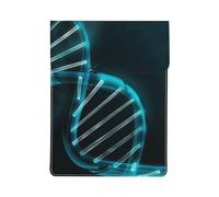 HEBSDFG Science Gene Strand Print 13-inch Laptop Sleeve, Slim Shockproof Insertion Design Leather Laptop Case Bag for Office, School, Travel