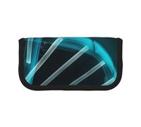 HEBSDFG Science Gene Strand Prints Canvas Pencil Case Cosmetic Organiser Zipper Pen Pouch for School Travel Office & Gift-Giving