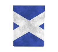 HEBSDFG Scottish retro Print 13-inch Laptop Sleeve, Slim Shockproof Insertion Design Leather Laptop Case Bag for Office, School, Travel