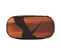 HEBSDFG Sea Sunset Flying Dragon Prints Pencil Case Cute Stationery Case Organiser with Pen Slots for School Travel Office Gifts