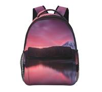 HEBSDFG Shadow on The Lake Prints School Bag Bookbag Lightweight Laptop Backpack Casual Daypack Travel Backpack for Students Boys Girls