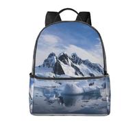 HEBSDFG South Polar Prints Lightweight School Backpack, Cute School Bag Laptop Rucksack Backpack Stylish Casual Daypacks Travel Backpack
