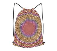 HEBSDFG spiral optical illusion Prints Drawstring Backpack for Women Men Adjustable String Bag Sackpack for Sport Gym Bags Shopping Beach, S