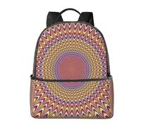 HEBSDFG spiral optical illusion Prints School Bag Bookbag Laptop Backpack Stylish Lightweight Backpack Travel Backpack for Kids Students Boys Girls