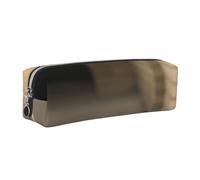 HEBSDFG Squirrel Just Laying Prints Leather Pencil Case & Cosmetic Pouch, Silver Zipper Desk Stationery Organizer Pencil Pouch for School Office Travel Gift