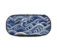 HEBSDFG Stormy Sea Prints Pencil Case Cute Stationery Case Organiser with Pen Slots for School Travel Office Gifts
