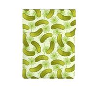 HEBSDFG Sushi Dill Pickles Print 13-inch Laptop Sleeve, Slim Shockproof Insertion Design Leather Laptop Case Bag for Office, School, Travel