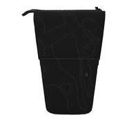 HEBSDFG Taekwondo Martial Arts Prints Retractable Pencil Case & Cosmetic Pouch, Big Stationery Bag Pen Box for School Office Travel