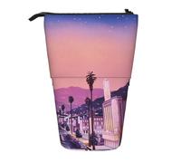 HEBSDFG The Old Hollywood Prints Retractable Pencil Case & Cosmetic Pouch, Big Stationery Bag Pen Box for School Office Travel