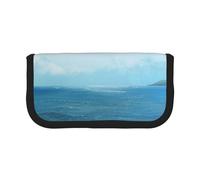 HEBSDFG The Sea Prints Canvas Pencil Case Cosmetic Organiser Zipper Pen Pouch for School Travel Office & Gift-Giving