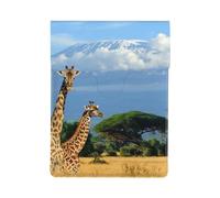 HEBSDFG Three giraffes Print 13-inch Laptop Sleeve, Slim Shockproof Insertion Design Leather Laptop Case Bag for Office, School, Travel