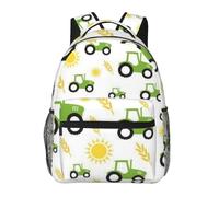 HEBSDFG tractor farming Prints School Bag Bookbag Lightweight Laptop Backpack Casual Daypack Travel Backpack for Students Boys Girls