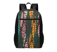 HEBSDFG Tribal Tropical Jungle Forest Palm Tree Printed Travel Laptop Backpack for Men Women, Large Capacity Business Rucksack with Anti-Theft Pockets Daypack for School, Work & Outdoor