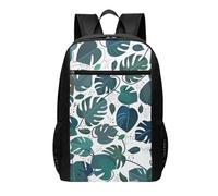 HEBSDFG Tropical leaves pattern Printed Travel Laptop Backpack for Men Women, Large Capacity Business Rucksack with Anti-Theft Pockets Daypack for School, Work & Outdoor
