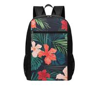 HEBSDFG Tropical plants Printed Travel Laptop Backpack for Men Women, Large Capacity Business Rucksack with Anti-Theft Pockets Daypack for School, Work & Outdoor