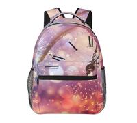 HEBSDFG Twelve o'clock New Year Celebration Prints School Bag Bookbag Lightweight Laptop Backpack Casual Daypack Travel Backpack for Students Boys Girls