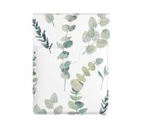 HEBSDFG White Natural Greenery Twig Print 13-inch Laptop Sleeve, Slim Shockproof Insertion Design Leather Laptop Case Bag for Office, School, Travel