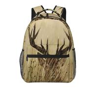 HEBSDFG Whitetail Deer Fawn in Wilderness Stag Prints School Bag Bookbag Lightweight Laptop Backpack Casual Daypack Travel Backpack for Students Boys Girls