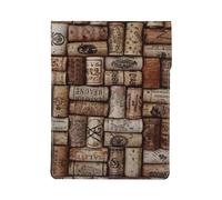HEBSDFG Wine cork Print 13-inch Laptop Sleeve, Slim Shockproof Insertion Design Leather Laptop Case Bag for Office, School, Travel