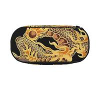 HEBSDFG Yellow Dragon Prints Pencil Case Cute Stationery Case Organiser with Pen Slots for School Travel Office Gifts