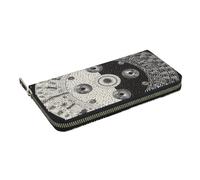 HEBSDFG Ying Yang Diagram Printed Long Wallet for Men and Women PU Leather Hand Purse with Card Holder, Zipper Closure