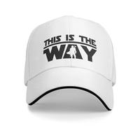 HEBUOUI Baseball Cap for Men Outdoors Classic Unisex M-Mandalorians Baseball Cap Adult This is The Way Adjustable Dad Hat Men Women Sports Leisure Gift
