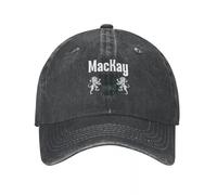 HEBUOUI Baseball Cap Unisex Cotton Breathable MacKay Clan Scottish Name Coat of Arms Tartan Cowboy Hat New in Hat Sunscreen Men Hats Women's Outdoor Gift