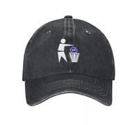 HEBUOUI Men's Black Baseball Cap Put The EU in The bin UKIP Baseball Cap Foam Party Hat Golf Hat Man Streetwear Bobble Hat Luxury Woman Men's Personalised Gifts for Men