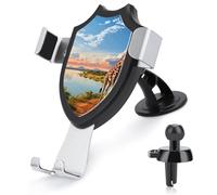 HEBVNJF Car Phone Holder Universal African Landscape Nile River Giraffe Car Phone Mount for Car Dashboard Windshield Air Vent