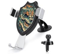 HEBVNJF Car Phone Holder Universal Asian Dragon Skull Car Phone Mount for Car Dashboard Windshield Air Vent